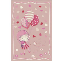 Covor cu model de fată, inimă și balon