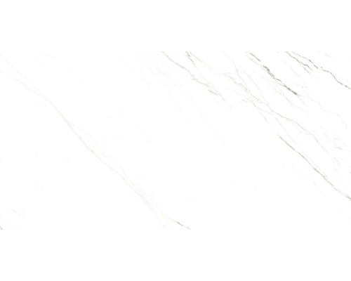Gresie exterior / interior porțelanată glazurată rectificată Lilac White 60x120 cm Placă albă cu structură de marmură