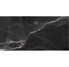 Placă decorativă cu aspect de marmură și granulație albă