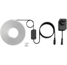 Bandă LED cu material de fixare și adaptor de alimentare