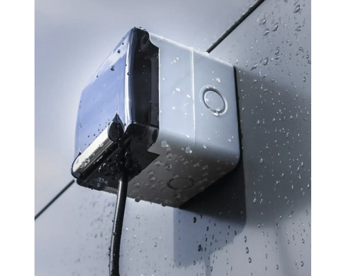 Stație de încărcare pentru mașini electrice, montată pe perete, cu cablu