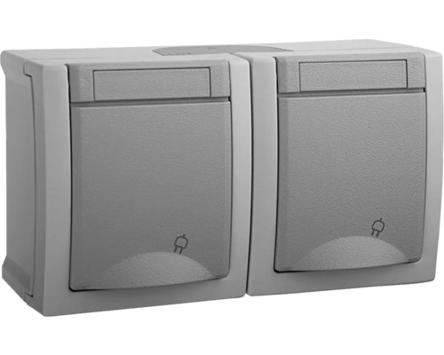 Priza dublă de exterior pentru utilizare în exterior