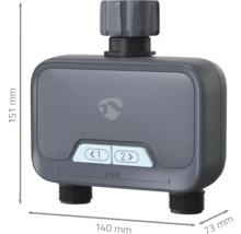 Controler de irigare pentru irigarea grădinii cu dimensiunile 151 x 140 x 73 milimetri