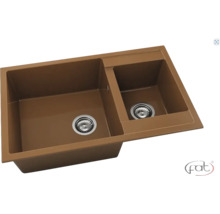 Chiuvetă cu două cuve și scurgere