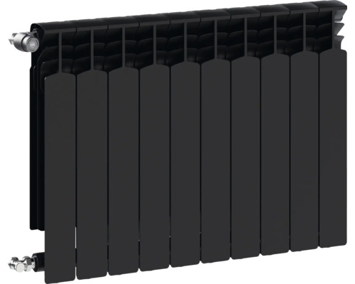 Radiator panou negru pentru montare pe perete