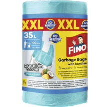 Saci de gunoi XXL cu mânere, 35 litri, 100 bucăți