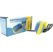 Întrerupător electric cu flotor, cu cablu și ambalaj.