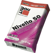 Şapă autonivelantă Baumit Nivello 50, masă de şpaclu autonivelantă pe bază de ciment, în sac de 27,5 kg