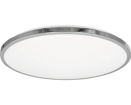 Plafonieră rotundă cu ramă argintie