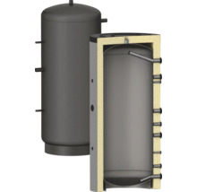 Boiler de apă caldă cu izolație termică, parțial în secțiune transversală