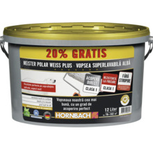 Găleată cu vopsea superlavabilă Meister Polar Weiss Plus