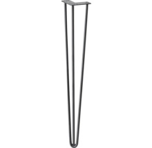 Picior de masă din oțel cu trei suporturi și placă de montare