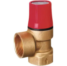 Supapă de siguranță din alamă cu capac roșu