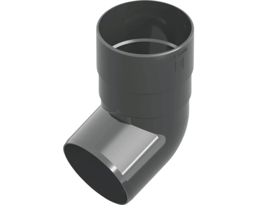 Cot burlan Bravo Ø 80 mm 67,5 ° graphite Cot pentru țevi