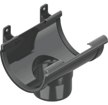 Capăt de jgheab cu racord pentru țeavă de scurgere pentru drenajul acoperișului