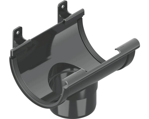 Capăt de jgheab cu racord pentru țeavă de scurgere pentru drenajul acoperișului