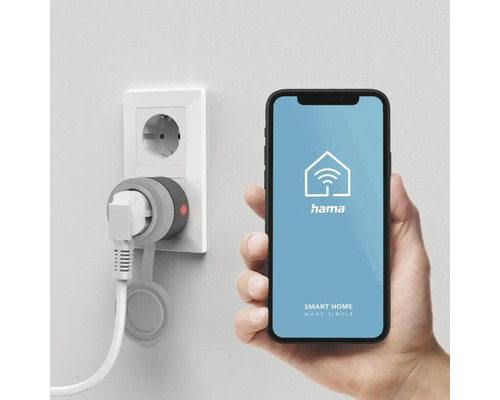 Priză inteligentă de la Hama cu control prin aplicație de smartphone