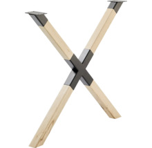 Cadru de masă din lemn cu design în formă de X