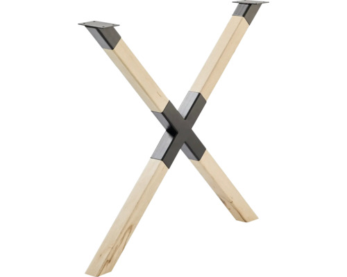 Cadru de masă din lemn cu design în formă de X