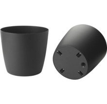 Ghiveci de flori din plastic, cu vedere la bază inclusă