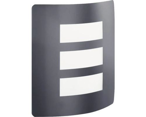 Lumină de perete gri cu trei fante orizontale de lumină