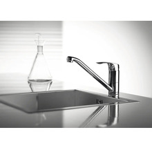 Chiuvetă de bucătărie cu baterie și sticlă de sticlă