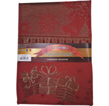 Față de masă din policon cu motive de cadouri și fulgi de zăpadă