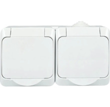 Priza dublă pentru exterior