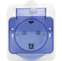 Priză aparentă cu capac rabatabil pentru exterior