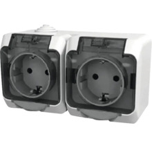 Priză dublă pentru exterior