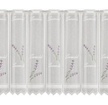 Cortină cu model de lavandă pentru decorarea ferestrelor