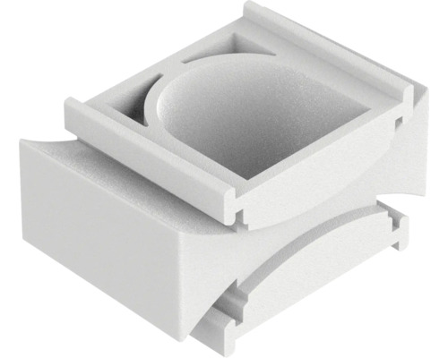 Element de legătură intermediar Ovivo xOne alb Conector de colț pentru profile LED