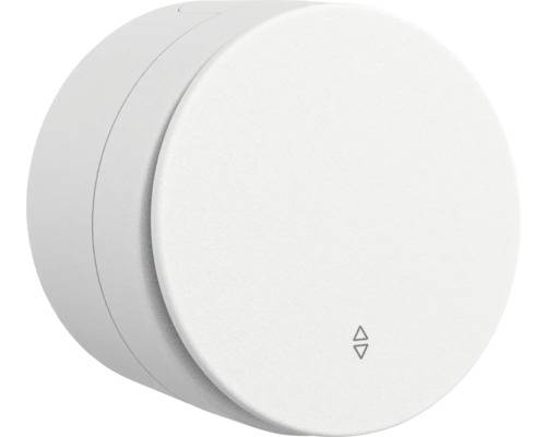 Întrerupător cap scară Ovivo xOne Big Button IP54 alb, simbol sonerie, montaj aplicat Termostat de cameră rotund pentru controlul temperaturii