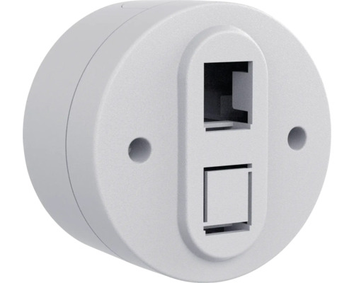 Cutie de date rotundă cu două porturi pentru transfer de date