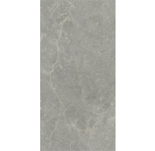 Placă ceramică gri cu textură marmorată.