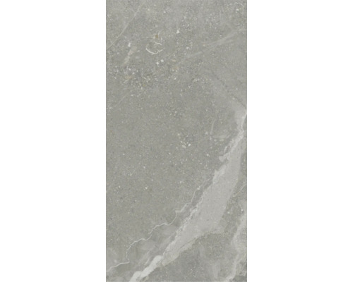 Placă de podea gri cu aspect de marmură