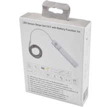 Bandă LED CCT cu senzor și funcție baterie 1 m