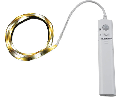 Bandă LED cu senzor de mișcare și funcționare pe baterii