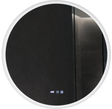 Oglindă rotundă cu iluminare integrată pentru baie