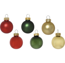 Set multicolor de globuri de Crăciun