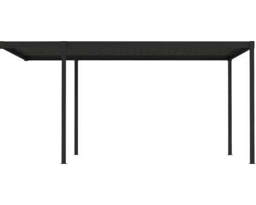 Pavilion cu acoperiș dreptunghiular și stâlpi de susținere