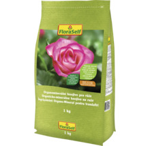 Îngrășământ organo-mineral FloraSelf pentru trandafiri, ambalaj de 1 kg