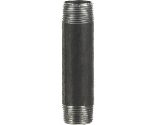 Prelungitor țeavă neagră filetat 1x10 cm-0