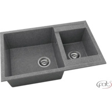 Chiuvetă de granit cu două cuve și set de scurgere