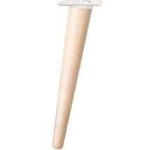 Picior de mobilă din lemn cu placă de montaj