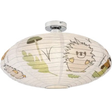 Lumină de plafon cu motiv de arici și ciuperci