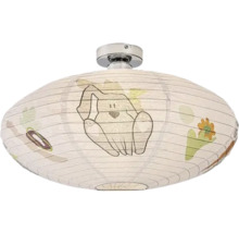 Lumină de plafon din hârtie cu motive de animale pentru camera copiilor