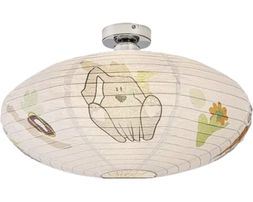 Lumină de plafon din hârtie cu motive de animale pentru camera copiilor