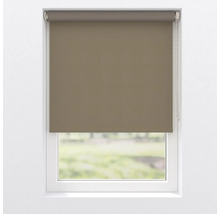 Vedere a unei ferestre cu o rulou gri