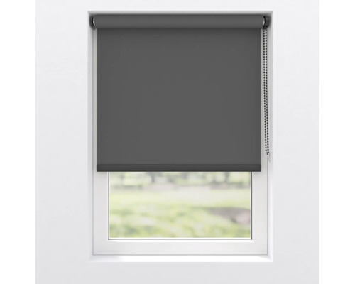 Rulou gri la fereastră pentru controlul luminii și intimitate